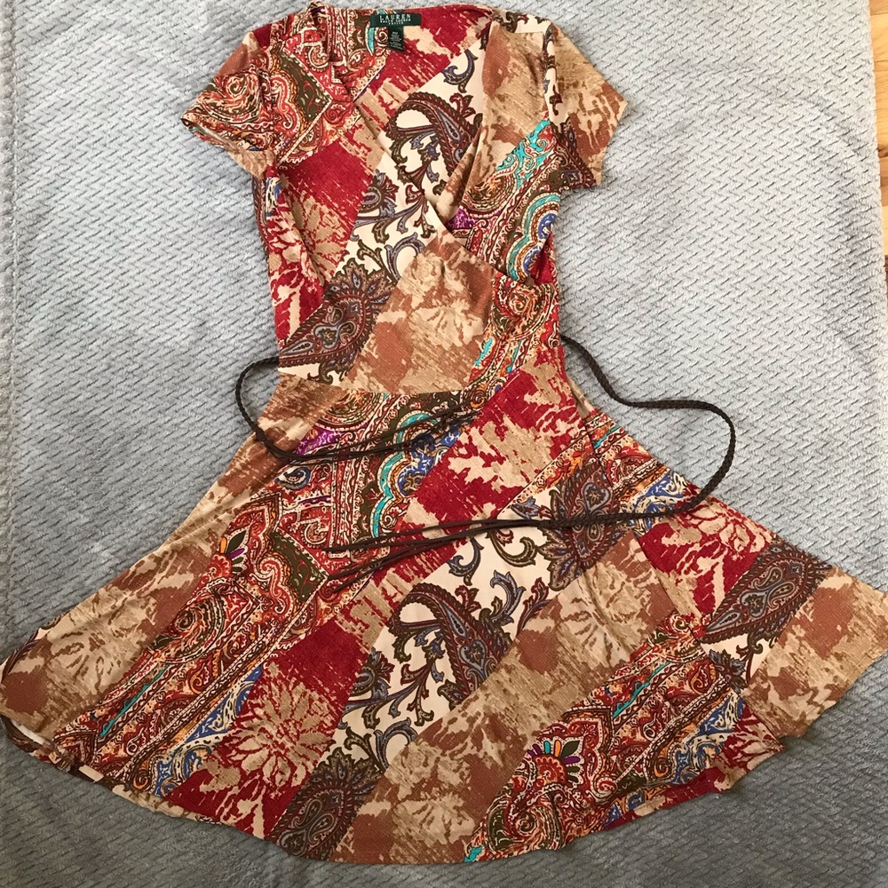 Ralph Lauren Paisley Dress Size PM